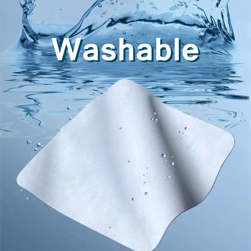 1/5/10PCS Double Suede Polishing Cloth Screen Cleaner Wiper for MacBook Screen iPad iPhone Apple Watch Display Cleaning Supplies