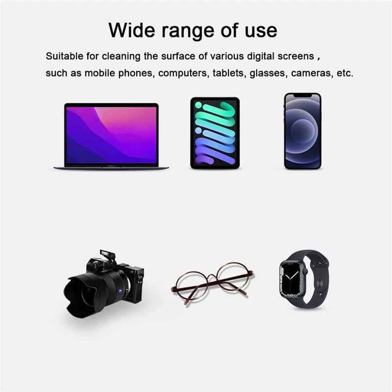 1/5/10PCS Double Suede Polishing Cloth Screen Cleaner Wiper for MacBook Screen iPad iPhone Apple Watch Display Cleaning Supplies