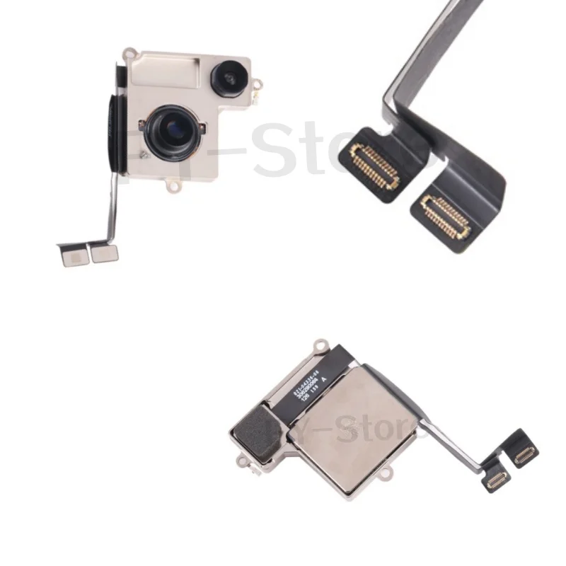 Fully Tested Rear Camera for iPhone 12 13 14 15 16 Pro Max Mini Plus Back Camera - Main Lens Flex Cable Replacement Part