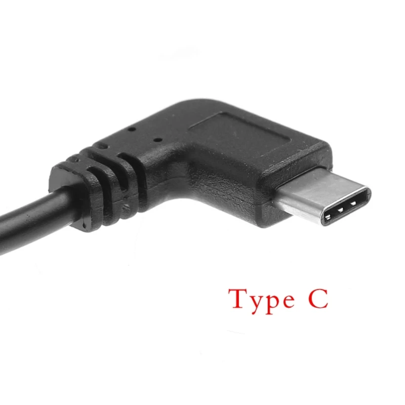 1PC Micro USB to Type C Micro USB Data Cable 90 Degree Right Angle USB-C Male to Micro USB Female Converter OTG Adapter Cable