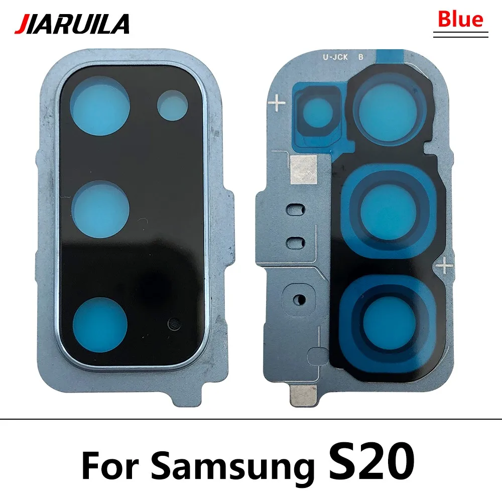 New For Samsung S20 Ultra S20 Fe S20 Plus S20 Repair Replace Back Camera Glass Lens Cover with Frame Holder Replacement Part