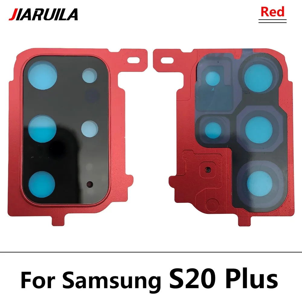 New For Samsung S20 Ultra S20 Fe S20 Plus S20 Repair Replace Back Camera Glass Lens Cover with Frame Holder Replacement Part