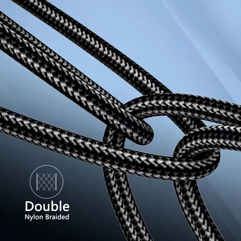 USB Charge Cable For iPhone 11 12 mini 13 14 Pro Max X XR XS Max 6 6S 7 8 Plus SE Fast Charging Cables Nylon Braided Data Line
