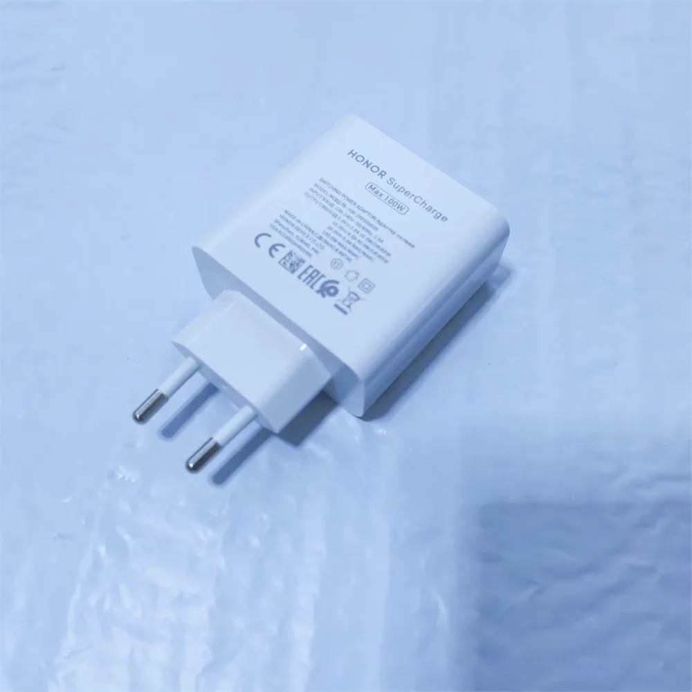 Original 100W EU US Charger For Honor 400 300 200 100 Pro GT Magic8 7 6 Pro V3 V5 Fast Charge Wall Power Adapter 6A Type C Cable