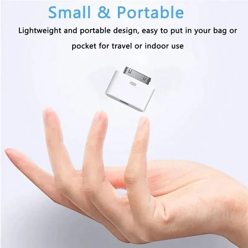 30Pin Adapter 8Pin Male Lighting To 30Pin Female Charging Sync Converter For iPhone 4 4S IPad 2 3 IPod Touch Charger Accessories