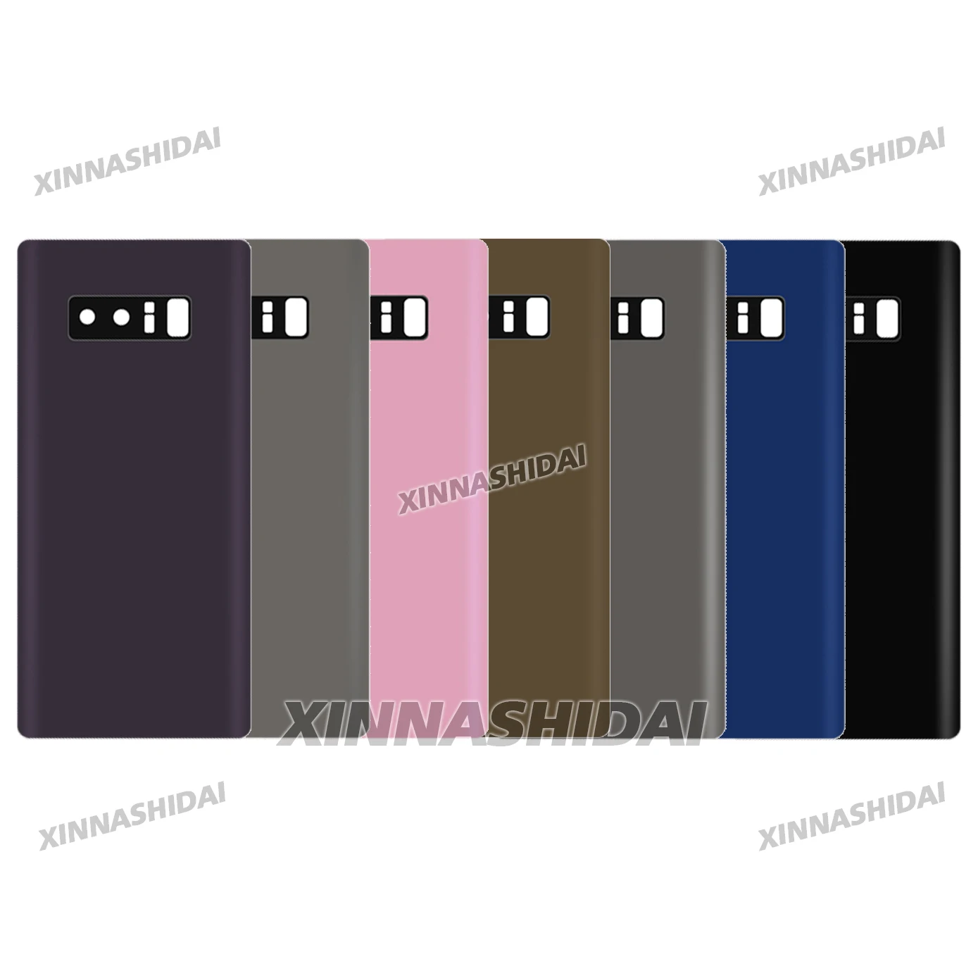 LCD Battery Back Cover For Samsung Galaxy Note 8 Battery Back Cover Glass Panel Rear Door Battery Housing Case Adhesive Replace