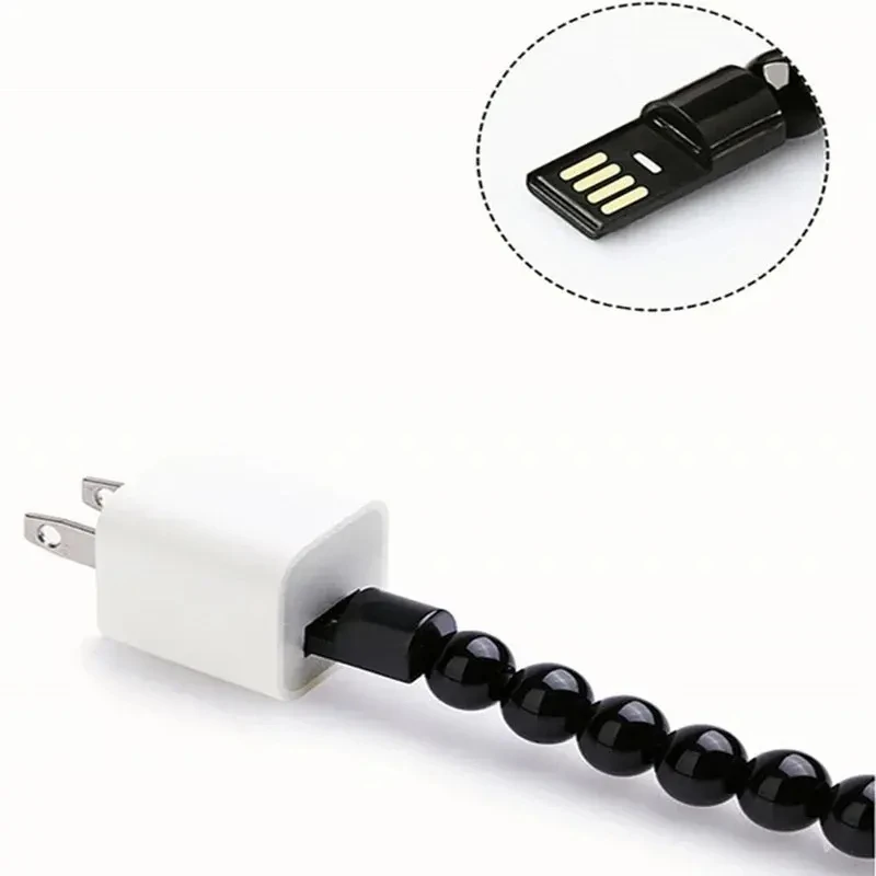 Bracelet USB cable Portable Fast Charging USB Micro Type C Charger Cord For iPhone15 14 13 12 Pro Max X Samsung Xiaomi Huawei