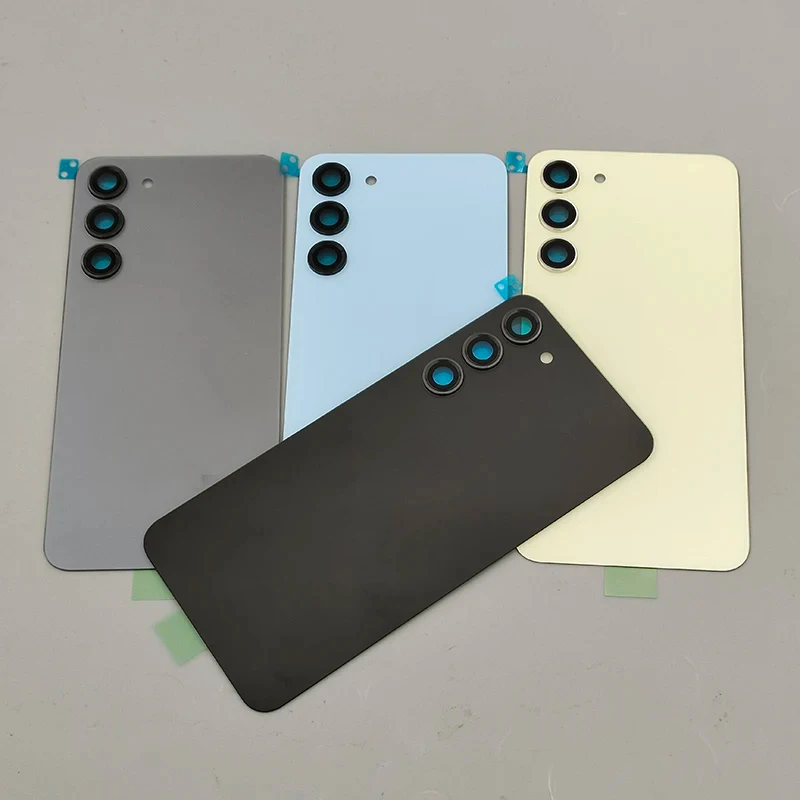 Back Glass Cover For Samsung Galaxy S23 S911B S23 Plus S23+ S916B Battery Cover Replacement Rear Door Housing Case & Camera Lens
