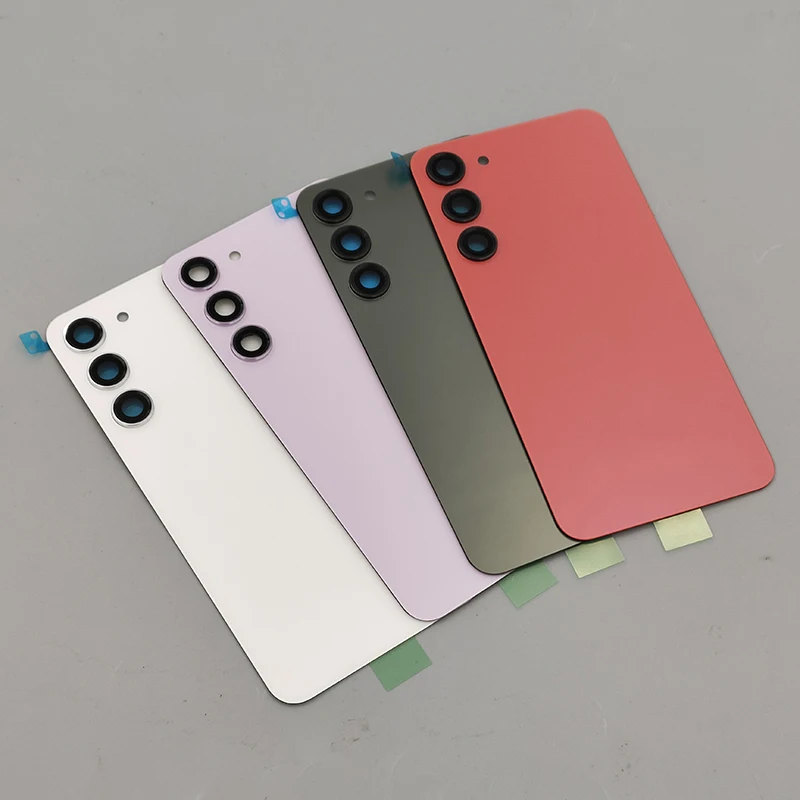 Back Glass Cover For Samsung Galaxy S23 S911B S23 Plus S23+ S916B Battery Cover Replacement Rear Door Housing Case & Camera Lens