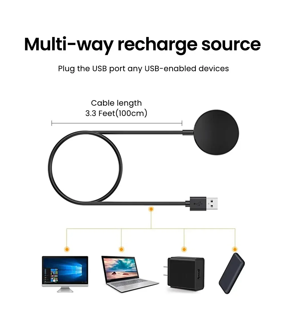 Magnetic Watch Wireless Charger For Samsung Galaxy Watch 8/7/6/5pro/5/4/3 Active 2 Portable Watch Fast Charging Dock Station