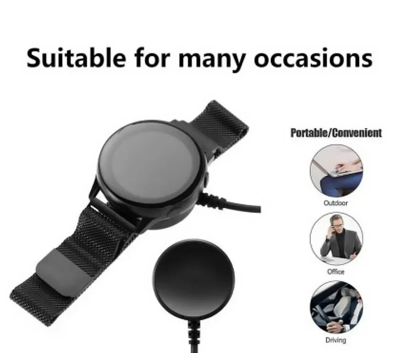 Magnetic Watch Wireless Charger For Samsung Galaxy Watch 8/7/6/5pro/5/4/3 Active 2 Portable Watch Fast Charging Dock Station
