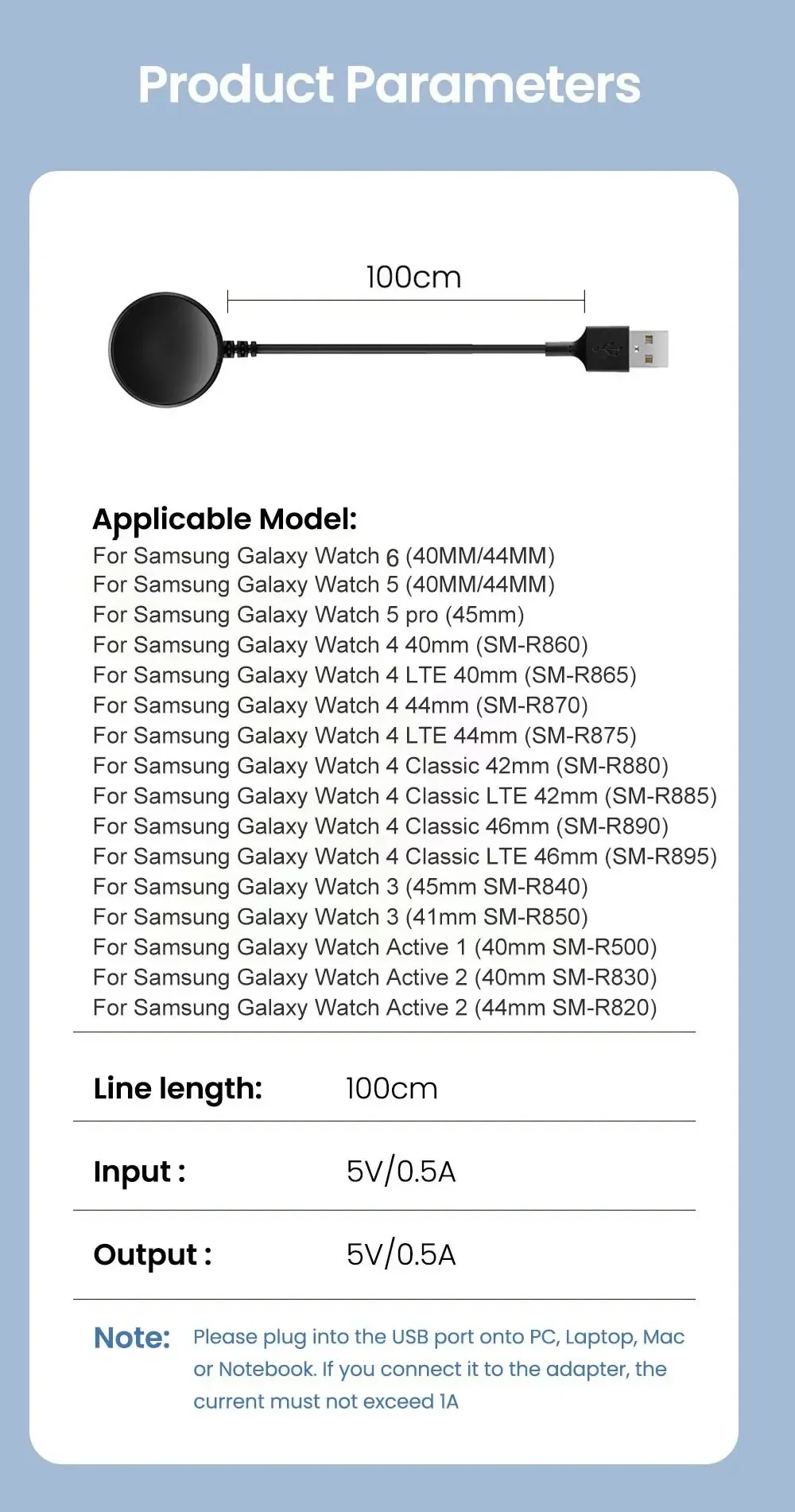 Magnetic Watch Wireless Charger For Samsung Galaxy Watch 8/7/6/5pro/5/4/3 Active 2 Portable Watch Fast Charging Dock Station