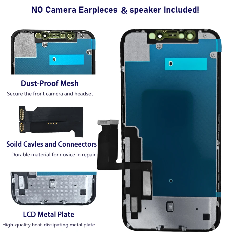100% Excellent OEM Pantalla for iphone XR LCD Display Touch Screen Digitizer Assembly for iPhone XR LCD Replacement