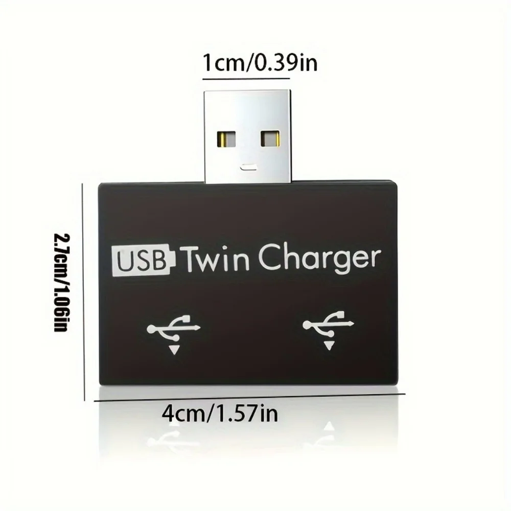 USB2.0 Splitter 1 Male To 2 Ports Female USB Hub Adapter Converter For Huawei Xiaomi Macbook Phone Laptop Charging Accessories