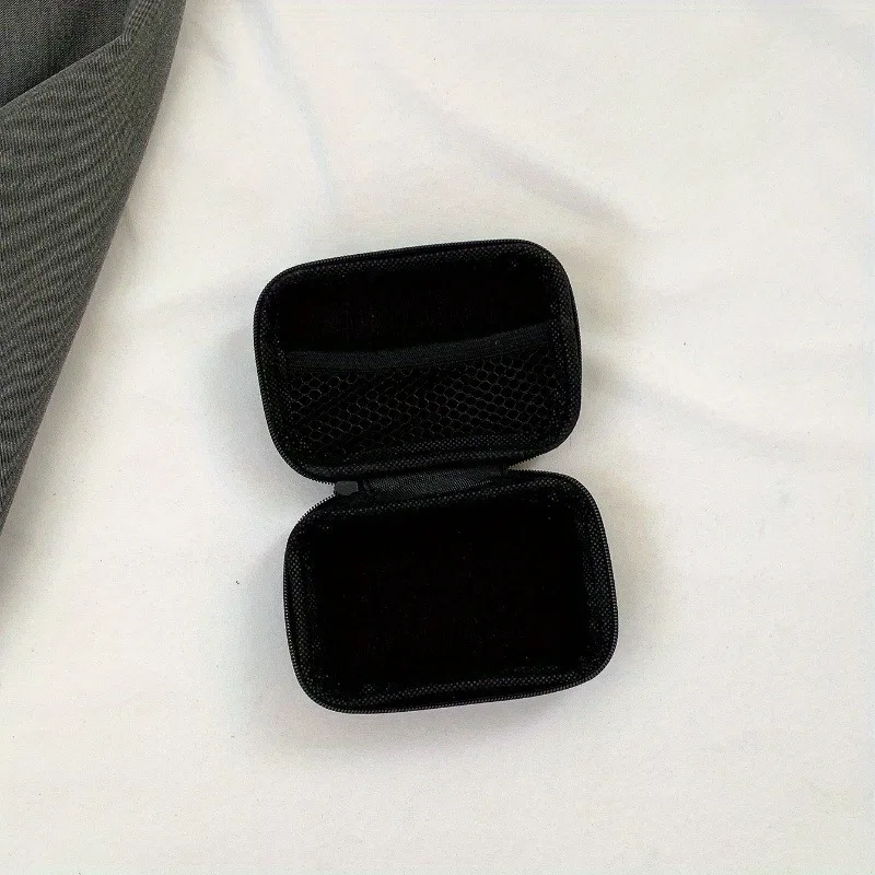 Stylish Eva Headphone Data Cable Storage Hard Drive Bag Simple Portable Charger Headphone Zipper Box