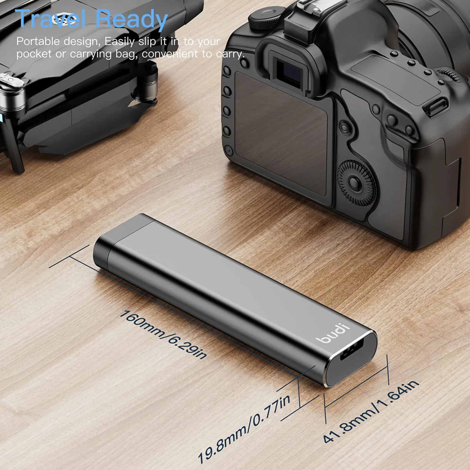 BUDI Multi-functional Cable Stick Adapter Portable Card Storage Data Cable Usb Box Universal Phone Accessories