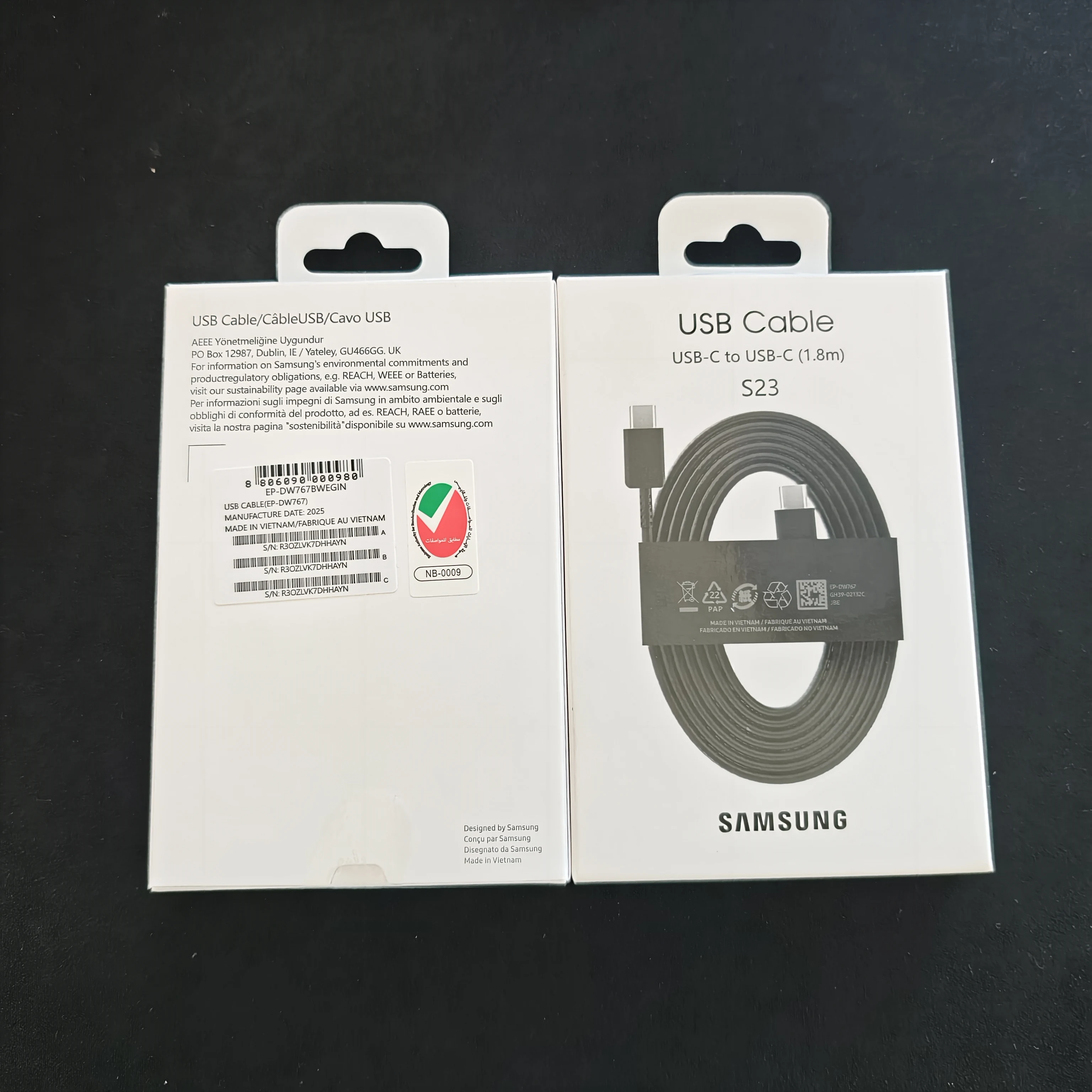 Samsung Type C Cable 1.8M 3A Super Fast Charging Data Line For Galaxy S23 S20 S21 S22 Plus Ultra