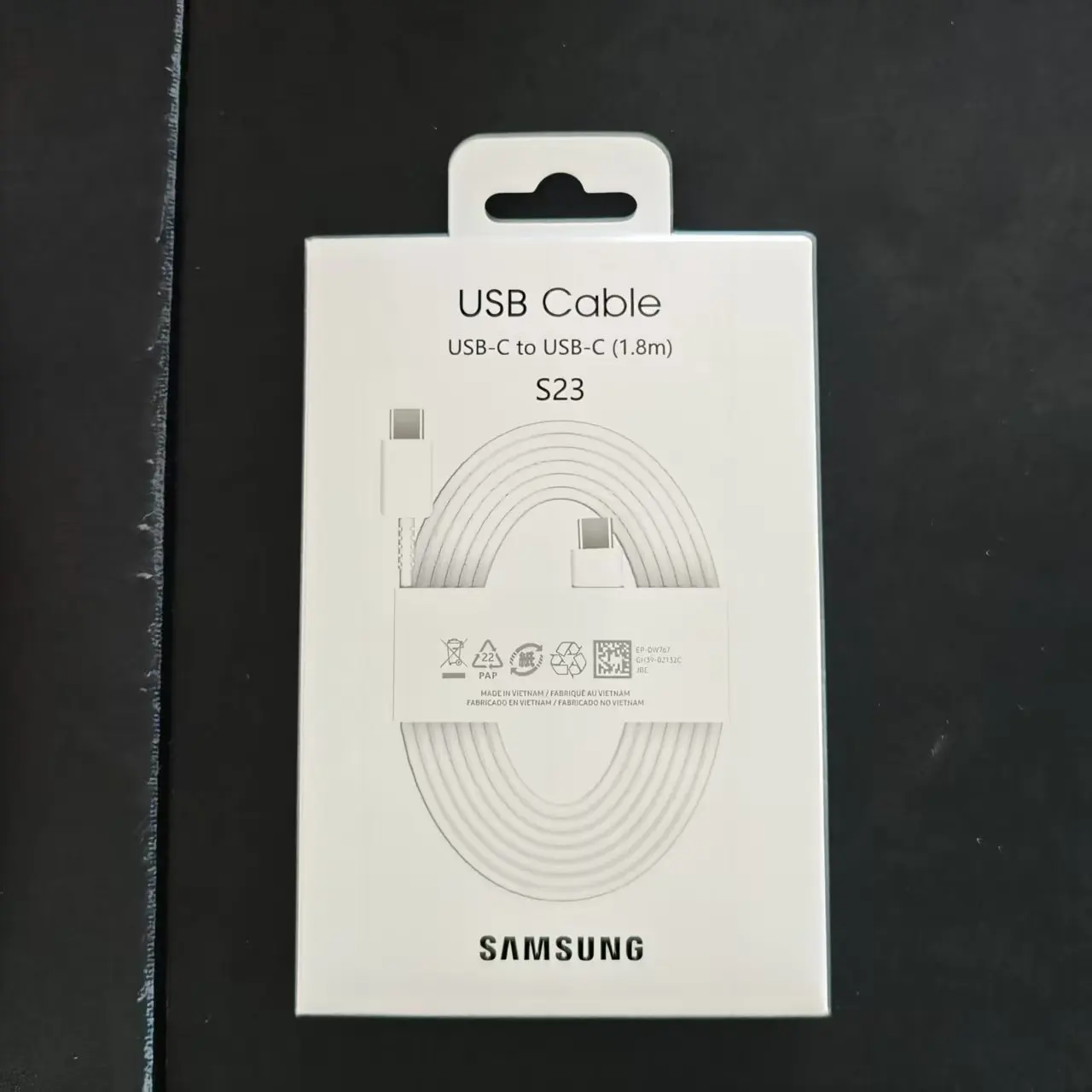 Samsung Type C Cable 1.8M 3A Super Fast Charging Data Line For Galaxy S23 S20 S21 S22 Plus Ultra