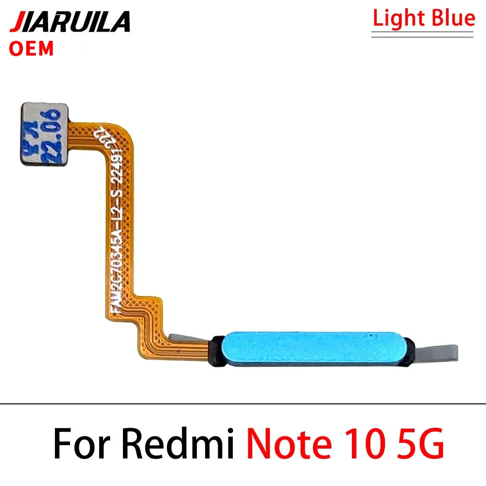 For Xiaomi Redmi Note 10 Pro 10s 10 4G 5G Fingerprint Sensor Home Return Key Menu Button Flex Ribbon Cable