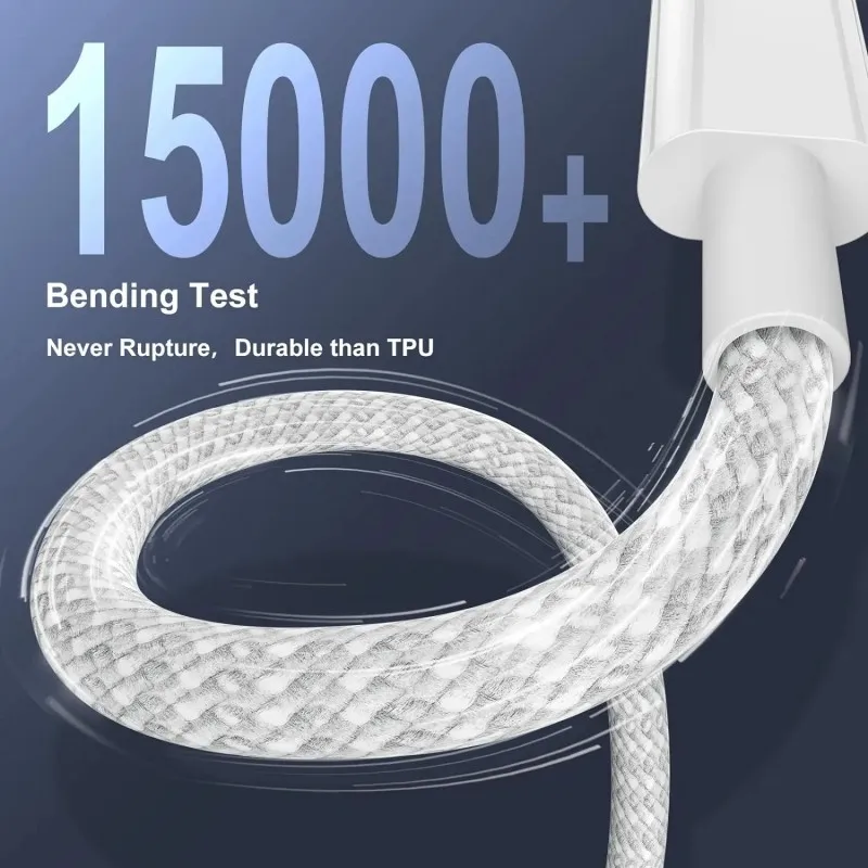 2026 New 3PCS 60W USB-C to C-type cable, suitable for IPhone15 16 Pro PD 60W Xiaomi  Samsung  fast charging braided data cable