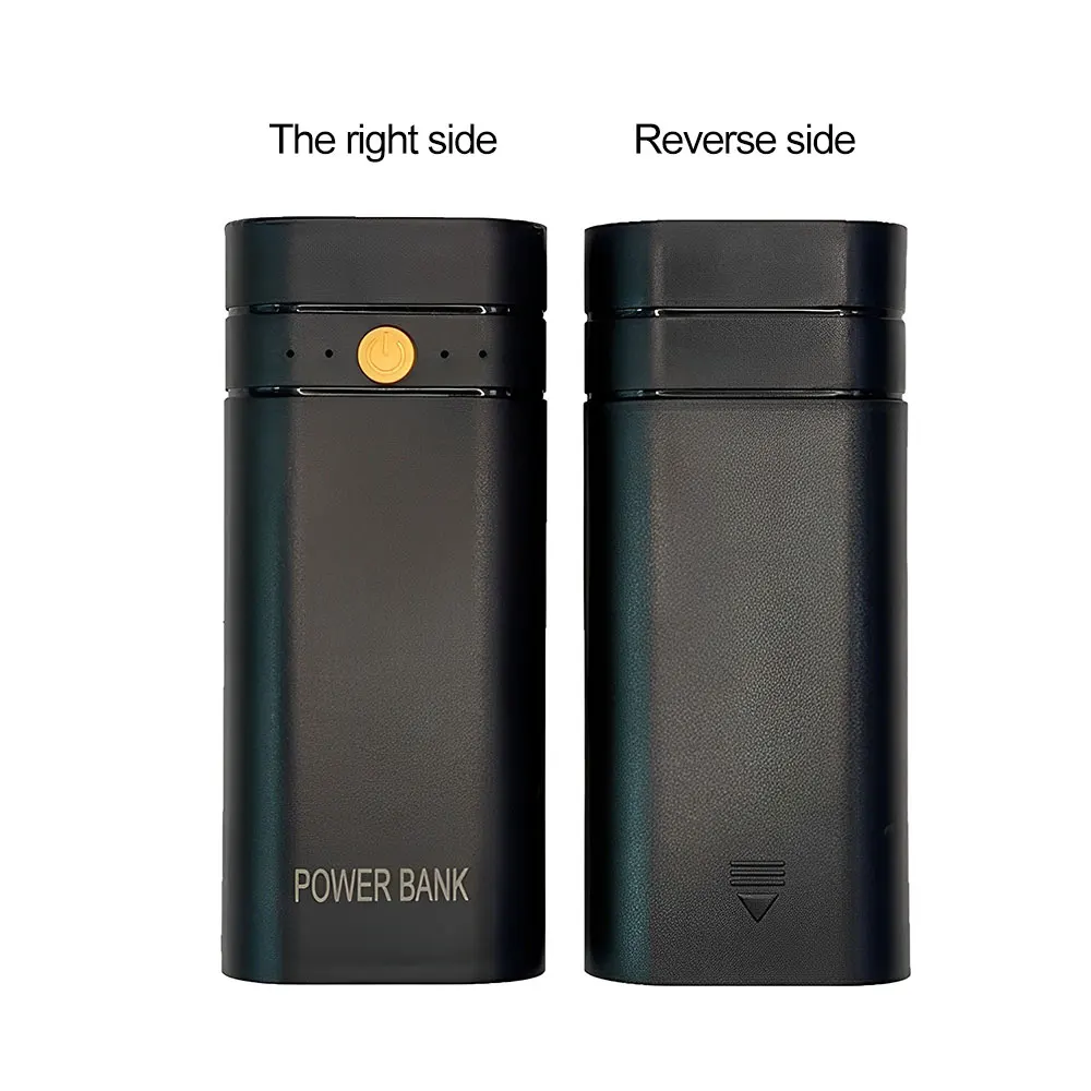 New 5V 2A 2x18650 Power Bank Box Kit Anti Reverse Connection TYPE-C Output Ports Plastic Shell Portable Battery Charger Case