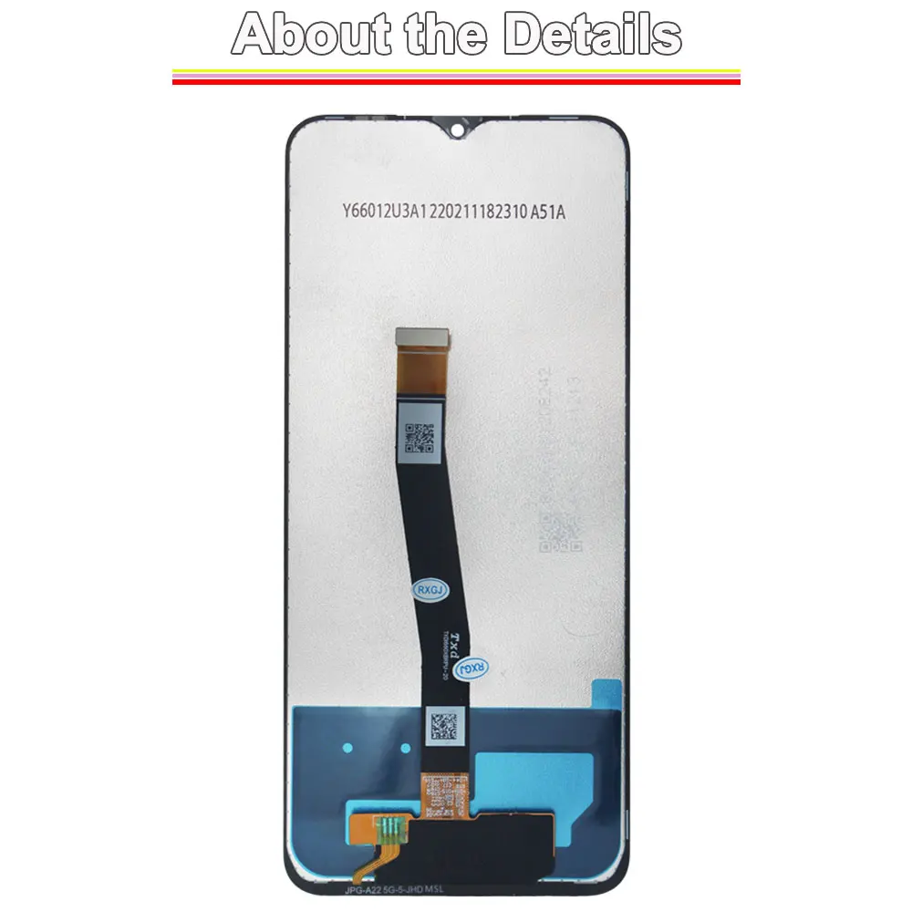 Tested LCD for Samsung Galaxy A22 5G A226B A226BR A226L Display Touch Screen Digitizer Assembly with Frame for Samsung A22 5G