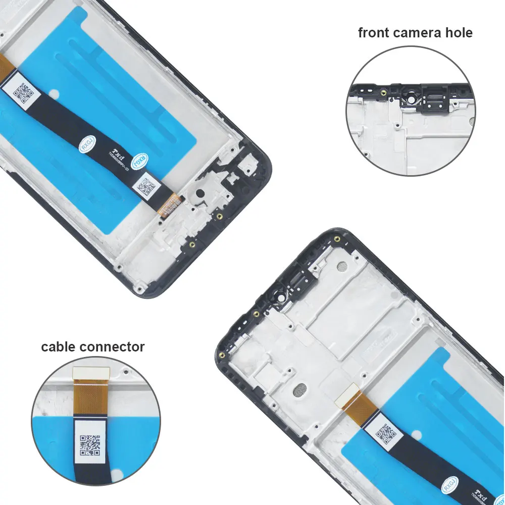 Tested LCD for Samsung Galaxy A22 5G A226B A226BR A226L Display Touch Screen Digitizer Assembly with Frame for Samsung A22 5G