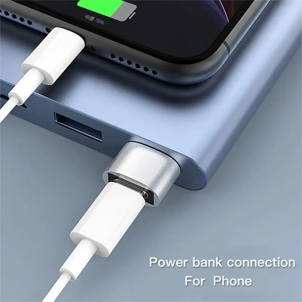 2Pcs USB Type C OTG Converter Portable USB-C Male to Female Adapter Universal Connection for MacBook Laptop Huawei Samsung