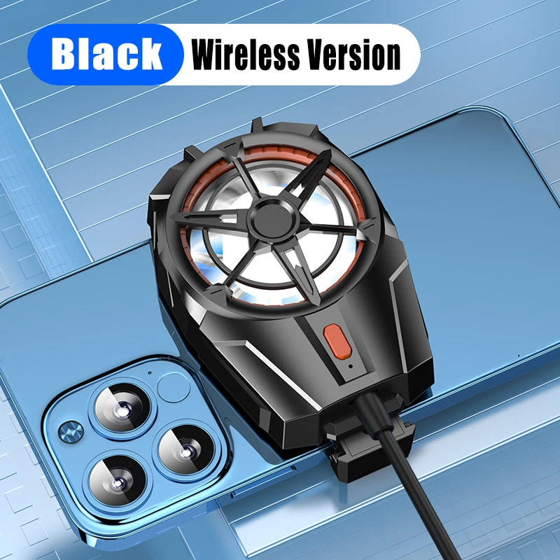 2024 New FS01 Phone Cooler 600mAh Dual Fan Rechargeable Radiator Game Cooling Back Clip Wireless Mute for Smartphones Universal