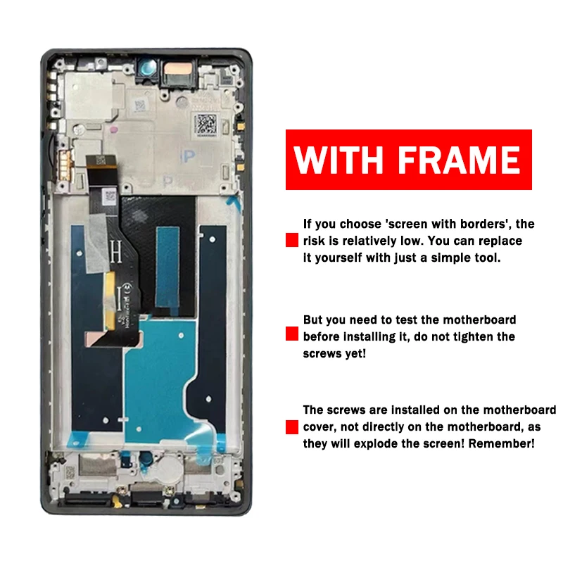 6.7'' P-OLED Edge50Fusion Display For Motorola Moto Edge 50 Fusion LCD Display Touch Screen Digitizer Assembly With Fingerprint