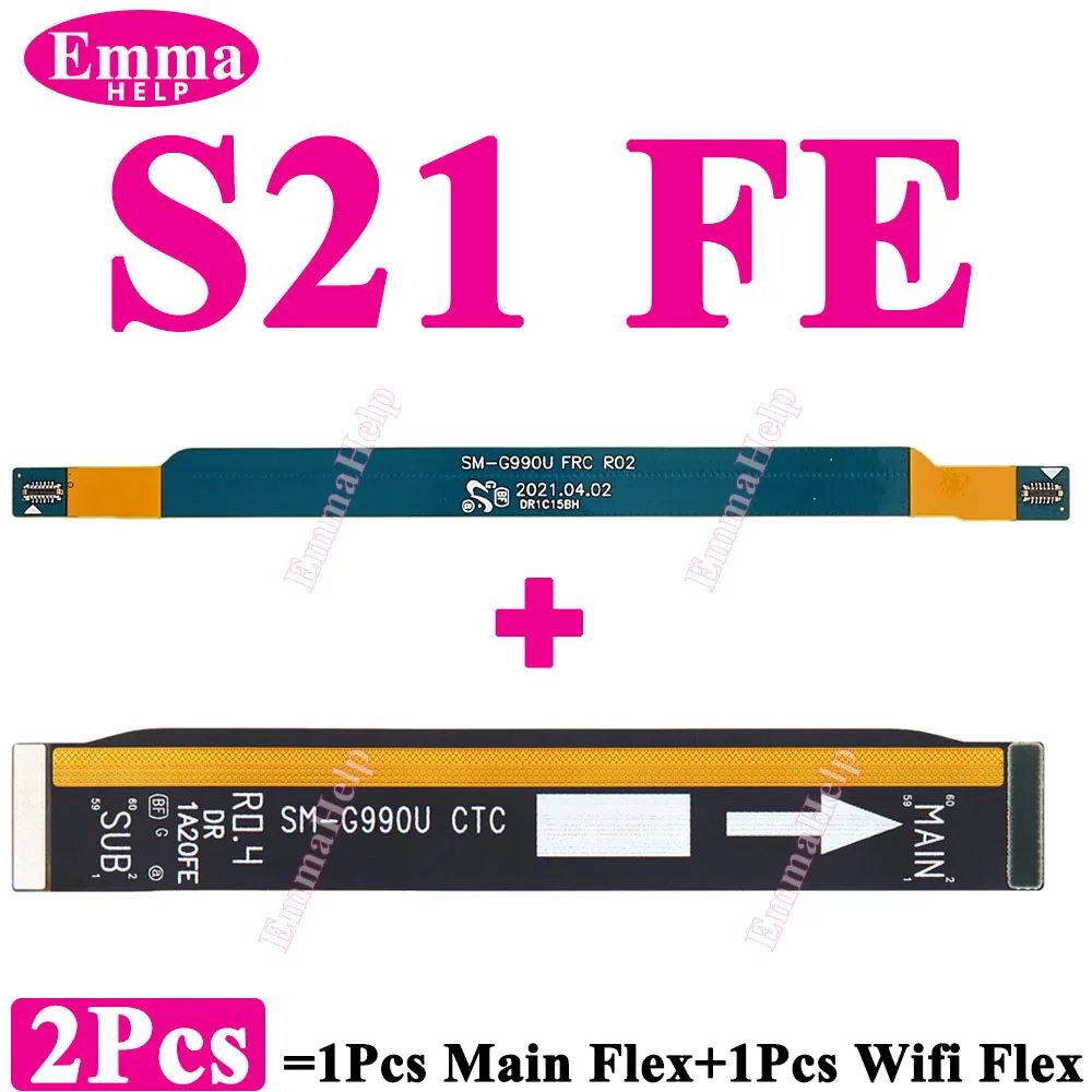 2pcs Motherboard Connect Flex For Samsung Galaxy S20 S21 S22 S23 S24 Plus Ultra Wifi Signal Connect Mainboard Flex Cable
