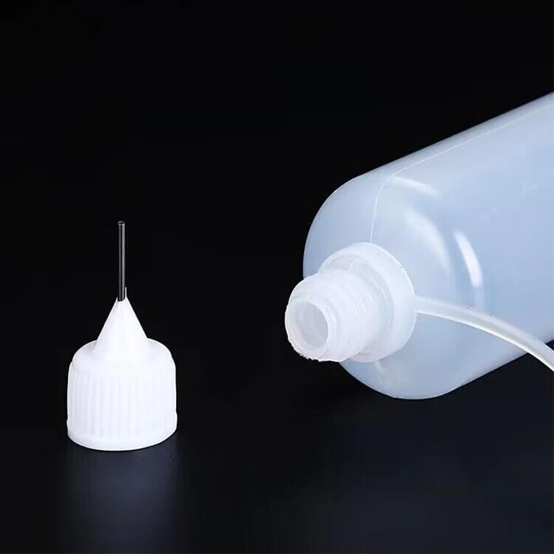 100-5ML Needle Tip Glue Applicator Plastic Bottle Essential Oil Injection Pigment Bottle Mobile phone dropper repair tool