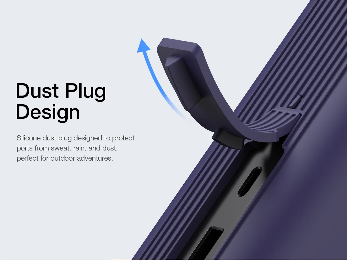 SIKAI Silicone Powerbank Case for Anker Zolo 25000mAh 165W Power Bank Includes a TF/SIM card storage slot