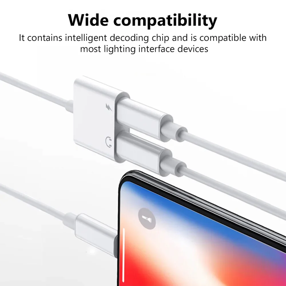 2 in 1 Type C To 3.5mm Earphone Jack Audio Charging Adapter for iphone 16 15 Pro Max Samsung Xiaomi Double USB C Aux Conector