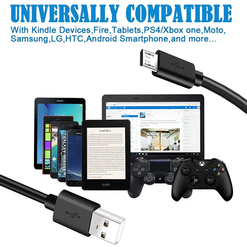 Micro USB High Speed Android Charging Cable For Samsung Galaxy S7 Edge S6 S5 Note 5 Moto LG HTC Data Line for Logitech Mouse