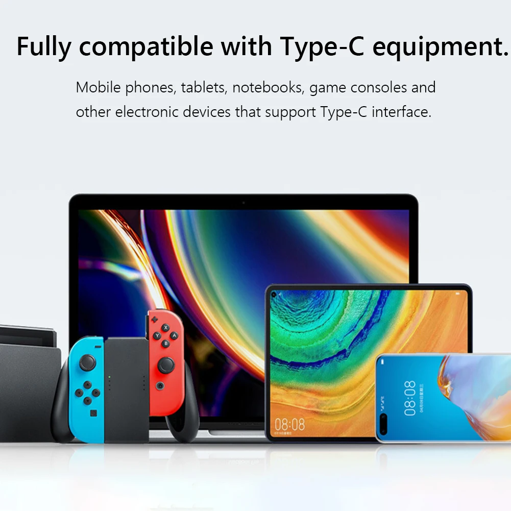 USB 3.2 C to C 10Gbps 4K@60Hz Display Cord 90/180 Degree Angled Type-C PD 100W Fast Charging Cable for Switch Laptop VR Phones