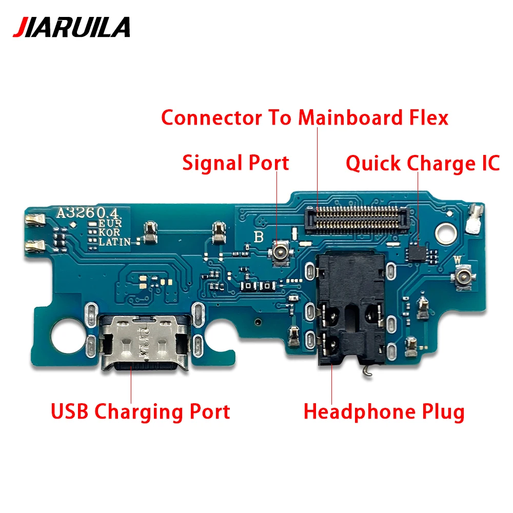 USB Dock Connector Charging Port Flex Cable For Samsung A22 A32 A42 4G 5G A225F A226 A325F A336 Charger Board With Mic Module