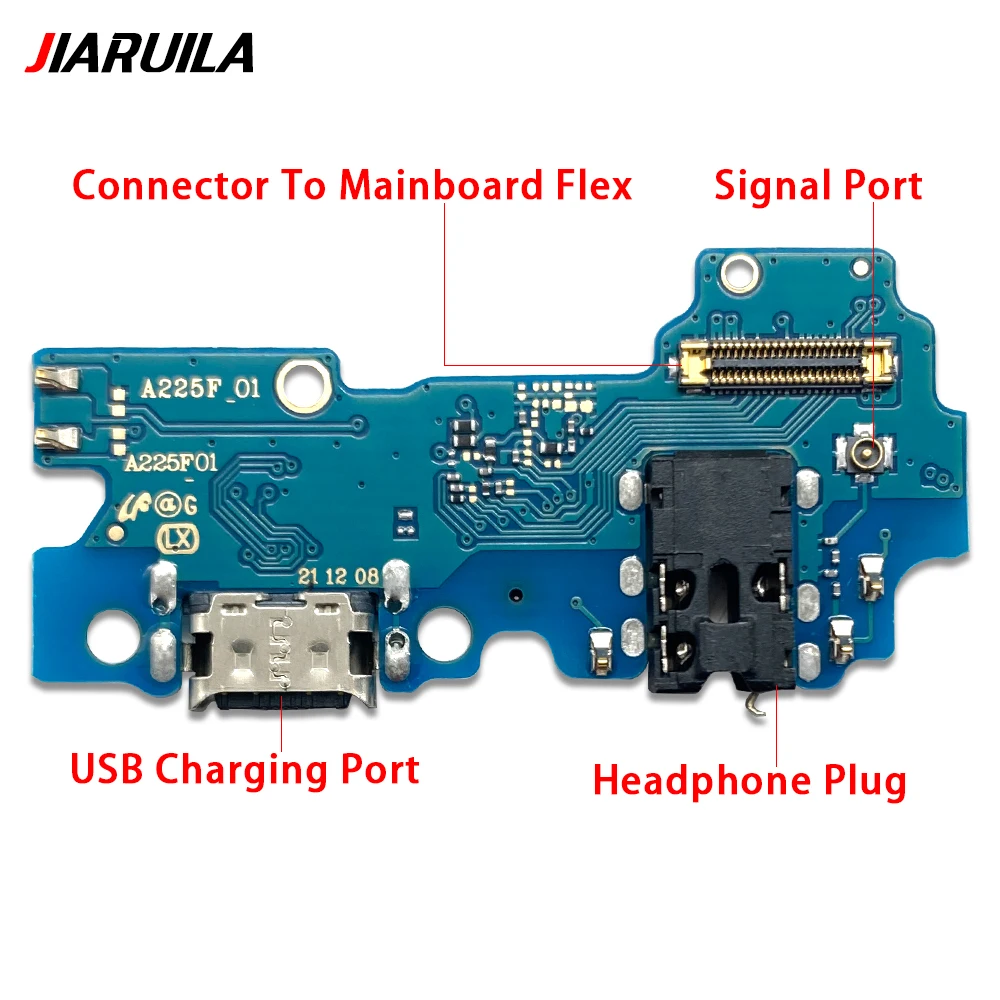 USB Dock Connector Charging Port Flex Cable For Samsung A22 A32 A42 4G 5G A225F A226 A325F A336 Charger Board With Mic Module