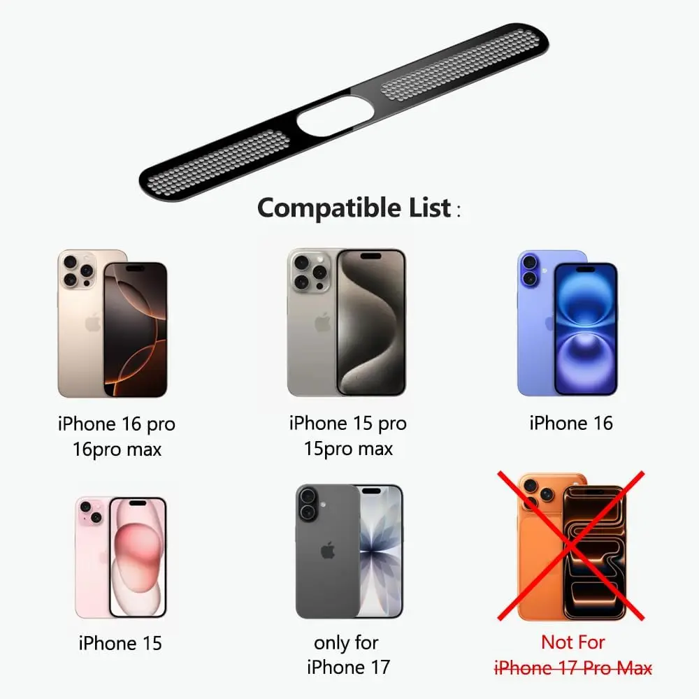USB C Dust Plug Set Phone Speaker Dust Cover and Anti Dust Cover Protector Cap for iPhone 17 iPhone 16 Pro Max iPhone 15 Pro Max