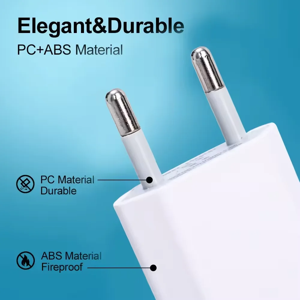 1/2/3/4/5Pcs Universal USB Home Travel Charger 5V/1A Phone Charger For Samsung Xiaomi Redmi Huawei Charger Power Wall Adapter