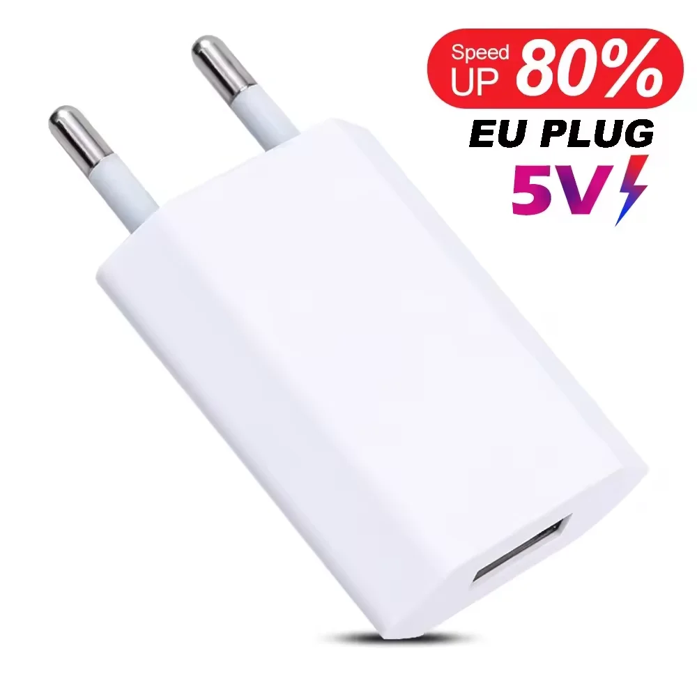 1/2/3/4/5Pcs Universal USB Home Travel Charger 5V/1A Phone Charger For Samsung Xiaomi Redmi Huawei Charger Power Wall Adapter