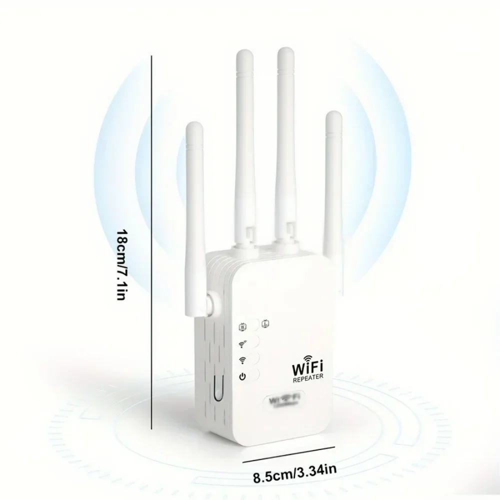 "Dual-Band WiFi Extender 2.4G 5G Signal Booster Repeater Wireless Router Amplifier 802.11bgn Gigabit WPS EU US Plugs WiFi"