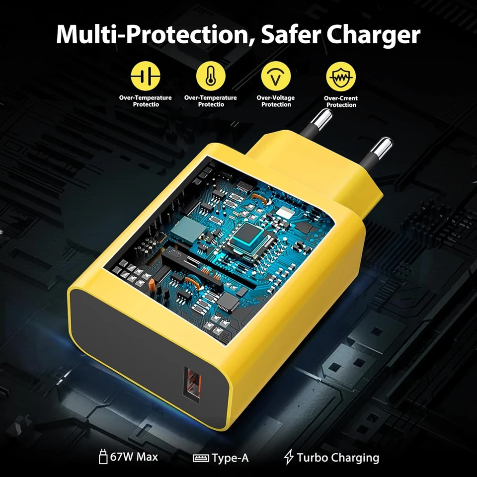 6A 67W Turbo Fast Charger For Xiaomi 11 12 13 14 15 Ultra Redmi Note 11T 12 13 POCO X4 X5 X6 Pro Type C USB Charging Elbow Cable