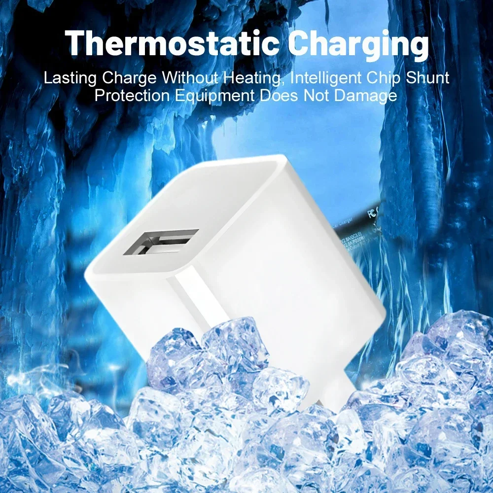 1-5Pcs USB Wall Charger Adapter Fast Charging For iPhone 14 13 12 11 Pro Max XR XS X 8 7 6 Plus Travel Adapter US Plug