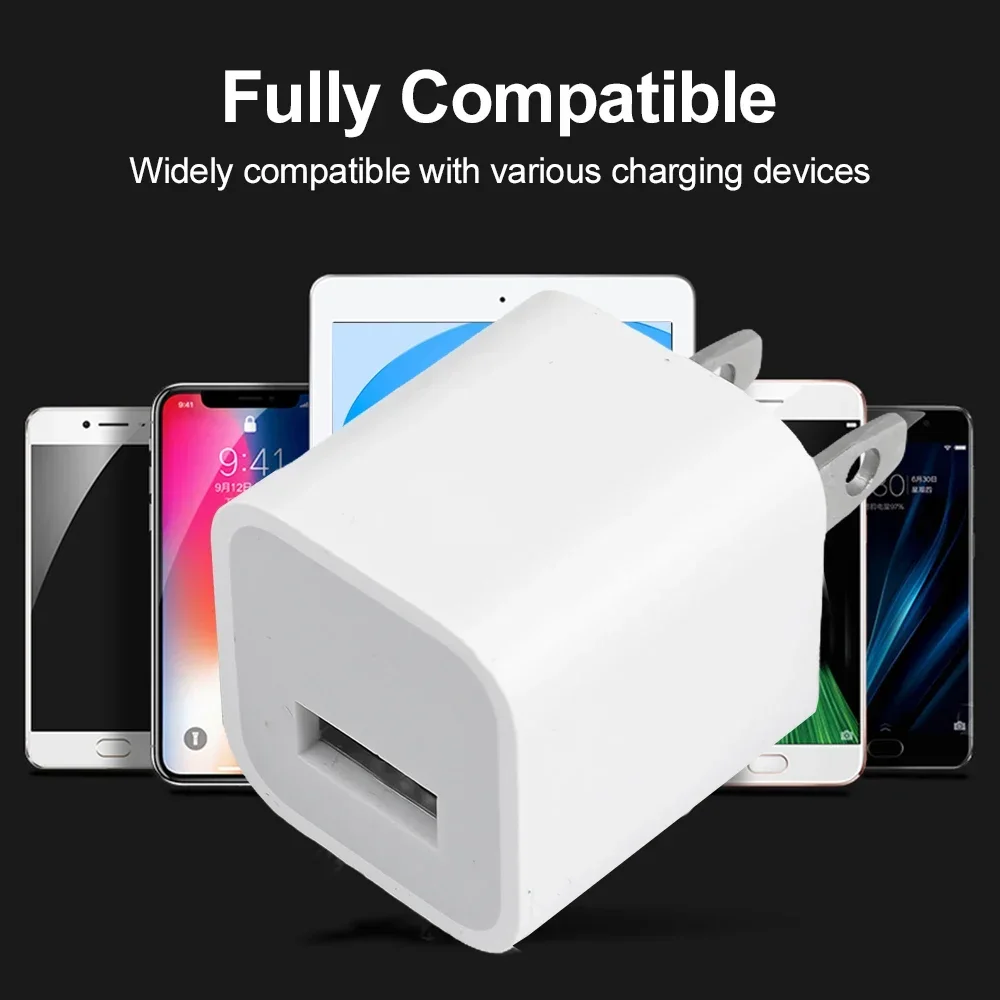 1-5Pcs USB Wall Charger Adapter Fast Charging For iPhone 14 13 12 11 Pro Max XR XS X 8 7 6 Plus Travel Adapter US Plug