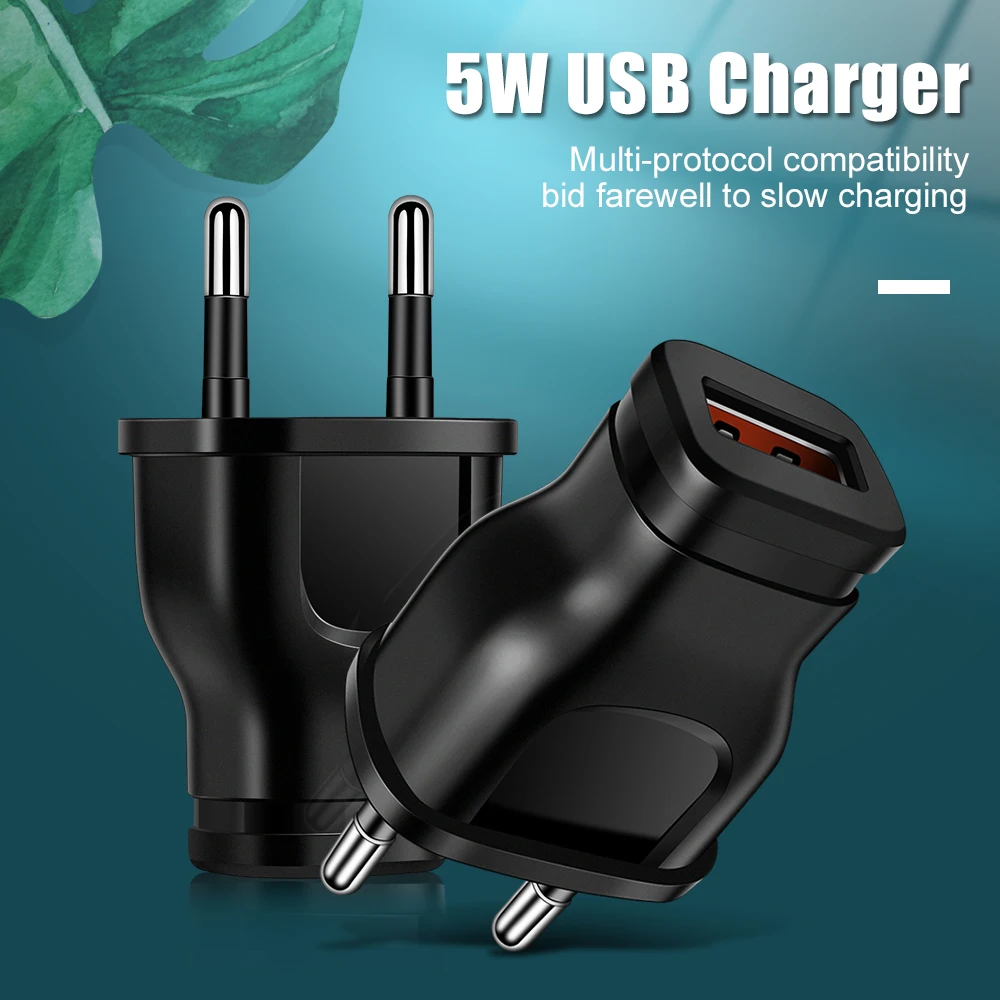 5V 1A USB Charger Port Power Supply Charger Wall Chargers Small Power Adapter For Iphone Samsung Huawei Xiaomi Redmi Mobile