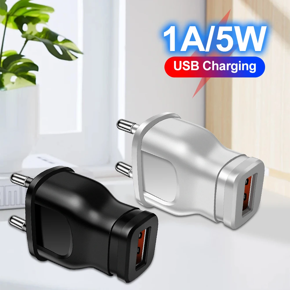5V 1A USB Charger Port Power Supply Charger Wall Chargers Small Power Adapter For Iphone Samsung Huawei Xiaomi Redmi Mobile