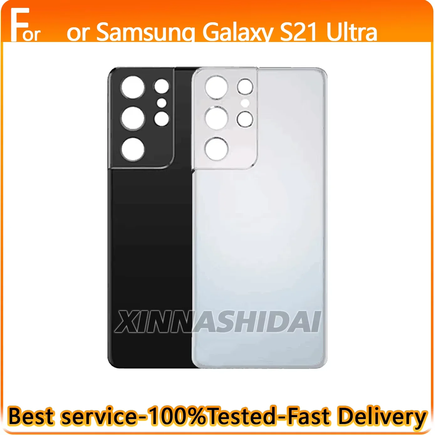 NEW For Samsung Galaxy S21Ultra SM-G998B SM-G998U Battery Back Cover Housing Panel With Camera Glass