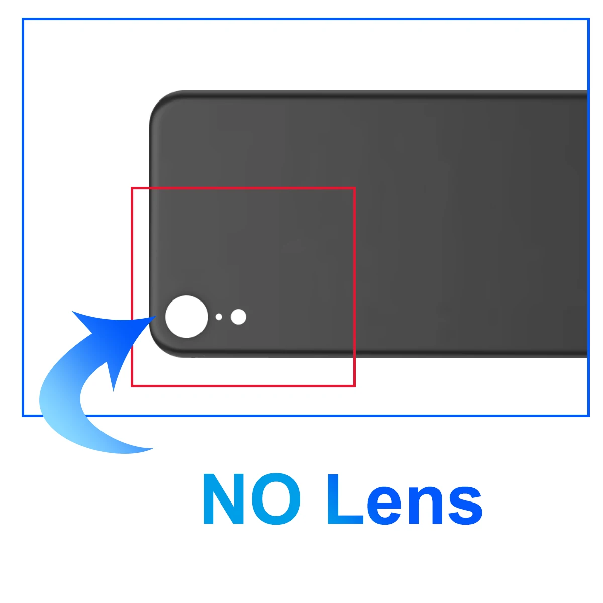 For iPhone XR Back Glass Replacement Battery Cover Rear Door Housing Case - Mobile Phone Part Accessory