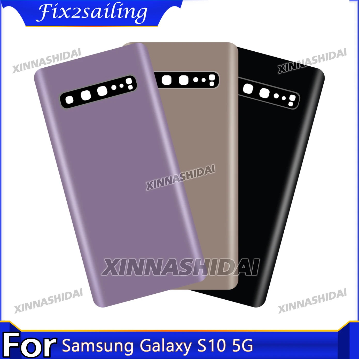 For Samsung Galaxy S10 5G Battery Back Cover Housing Assembly Display Replacement Parts 100% Tested
